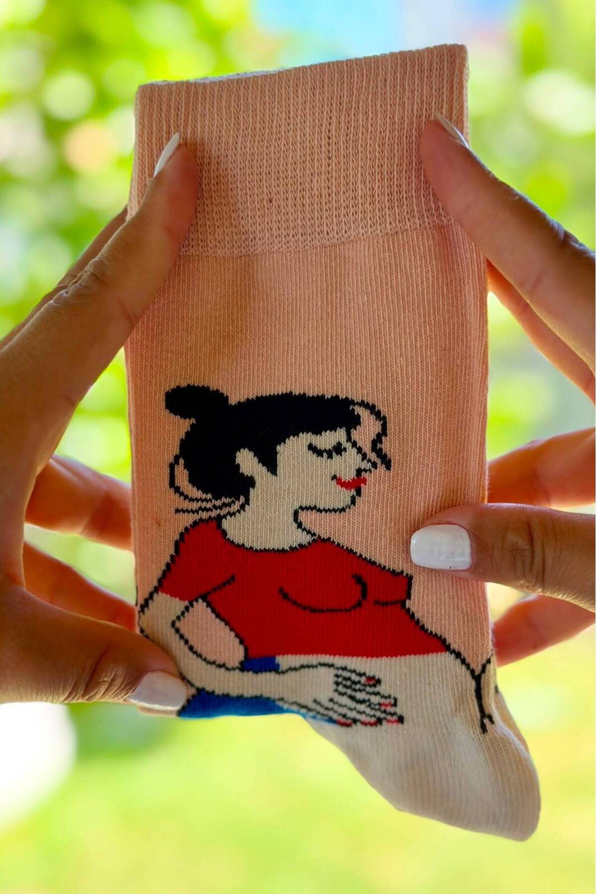 Unisex Hamile Kadın Hediyesi Renkli Soket Çorap