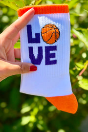 Basketbol Desenli 3'lü Tenis Spor Çorap