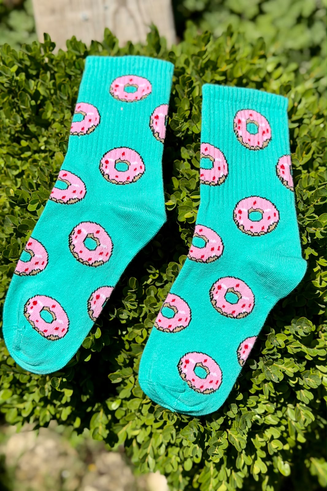 Donut Desenli Renkli Soket Çorap