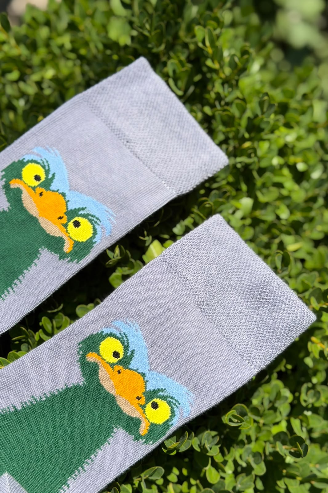 Deve Kuşu Desenli Tasarım Unisex Soket Çorap - görsel 2