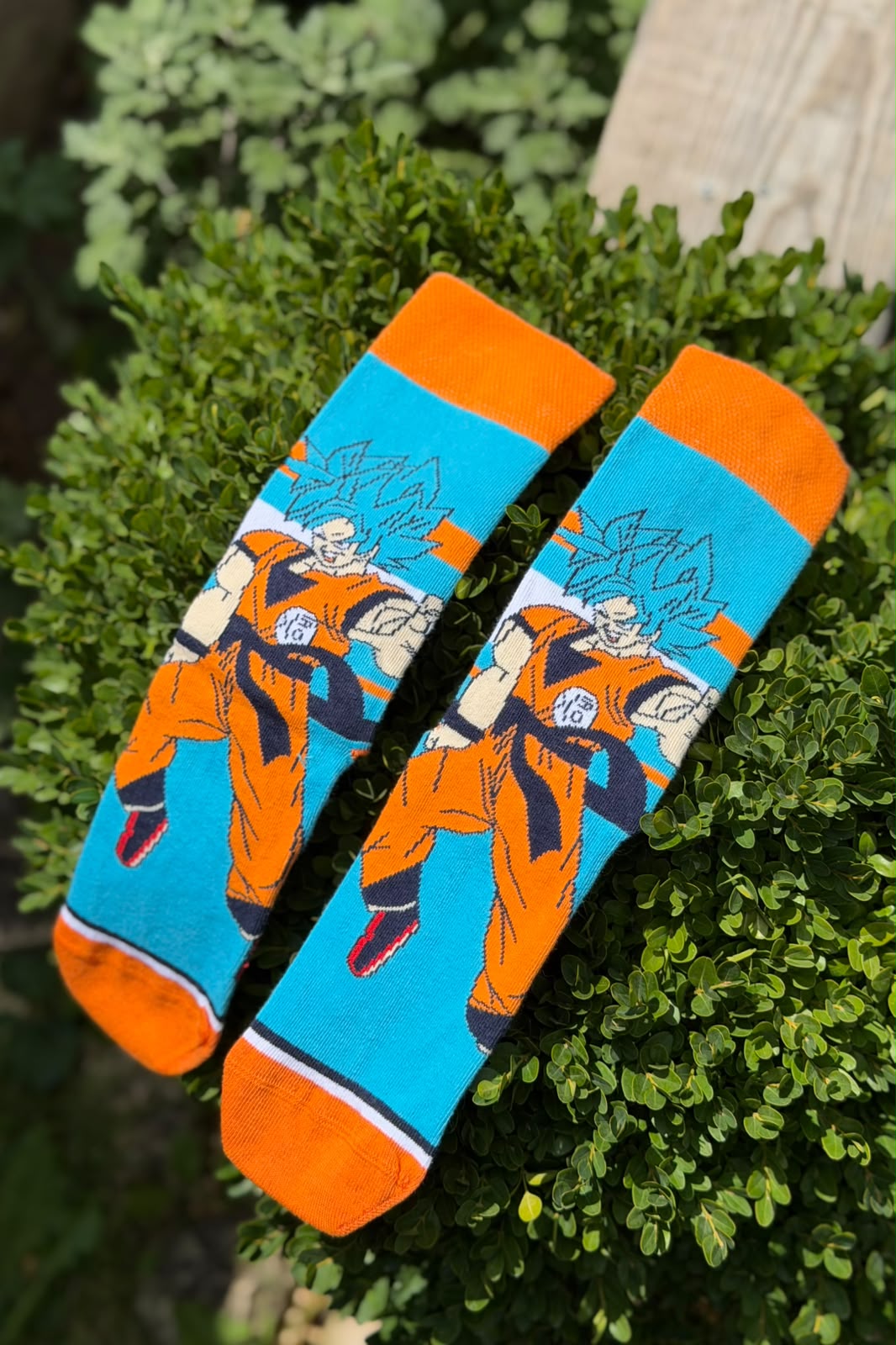 Unisex Dragon Ball Goku Desenli Turkuaz Anime Soket Çorap - görsel 4
