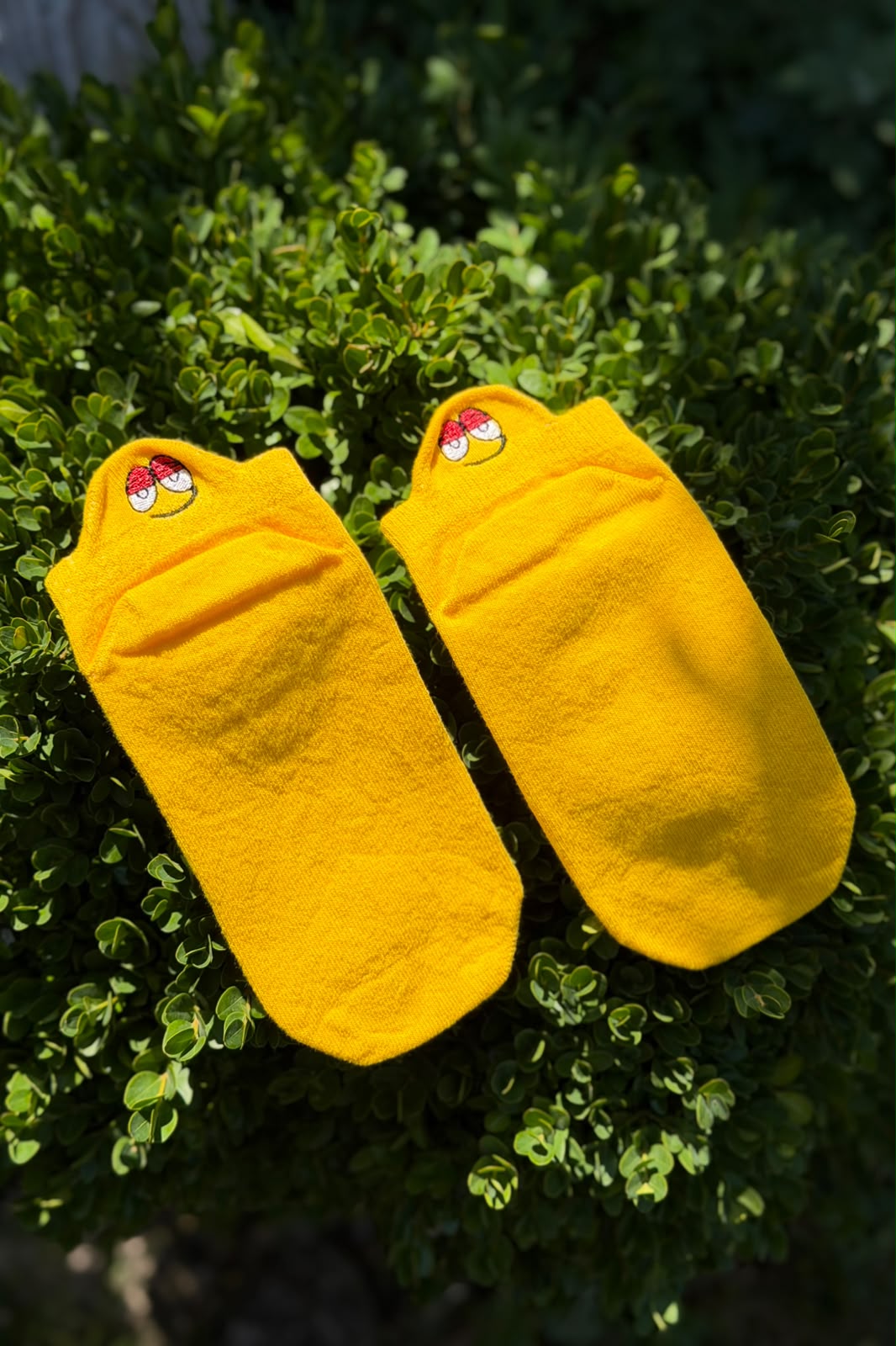 Umursamaz Surat Emoji Nakışlı Spor Patik Çorap - görsel 1