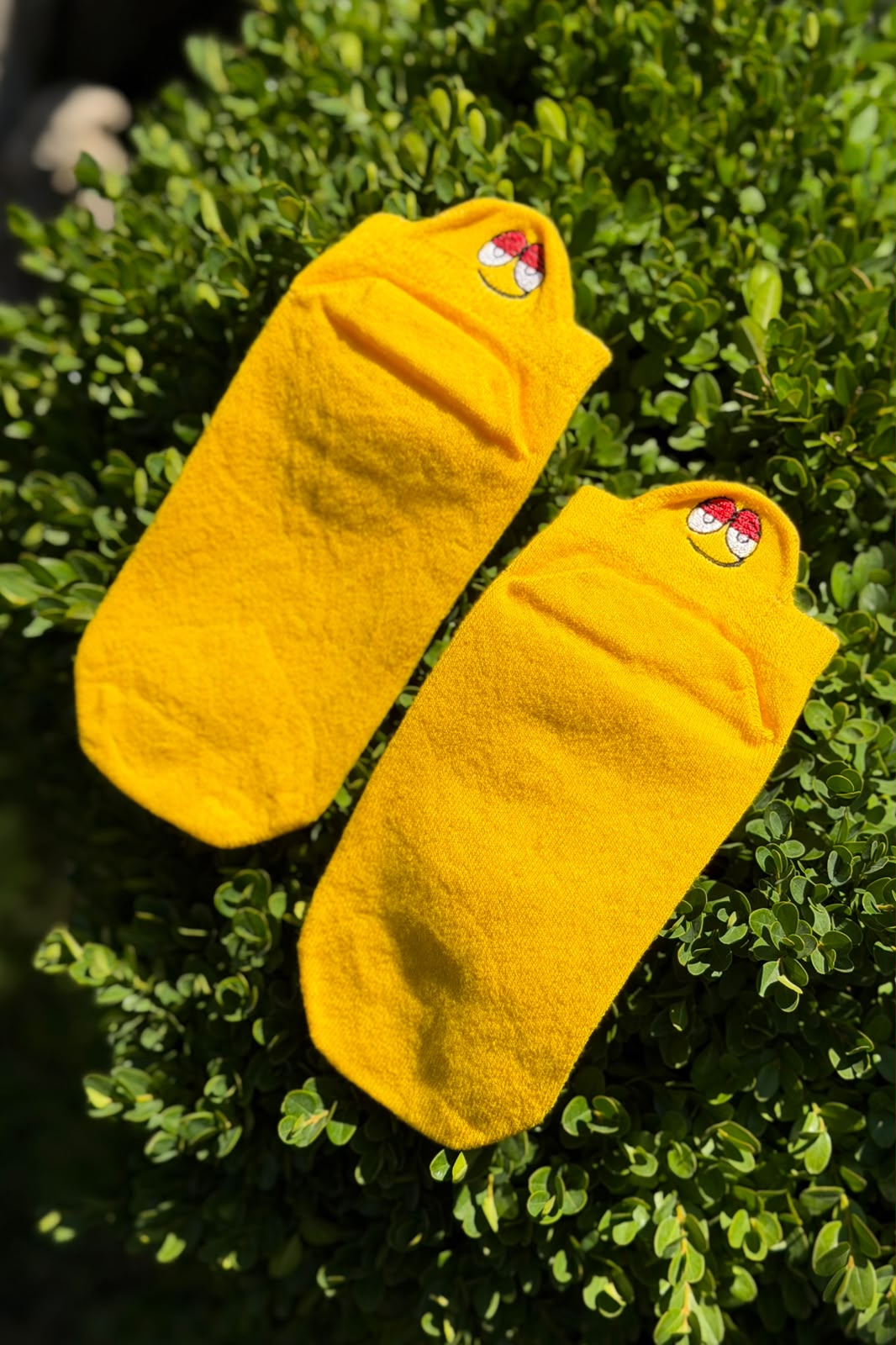 Umursamaz Surat Emoji Nakışlı Spor Patik Çorap - görsel 2